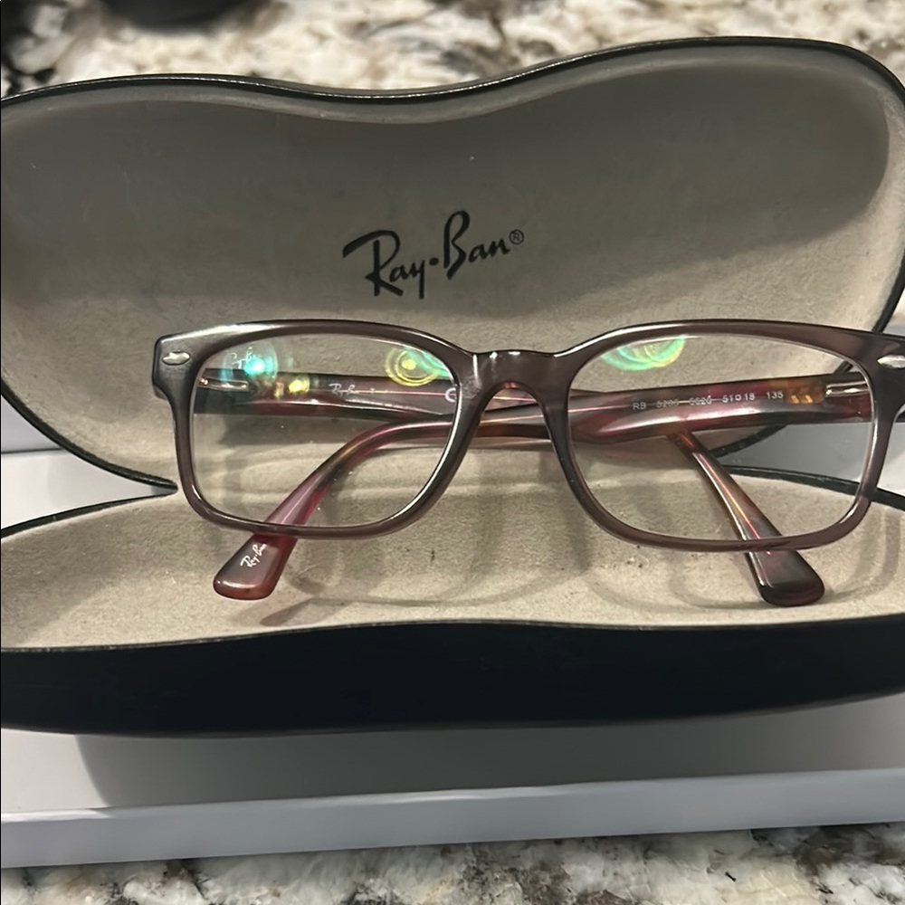 Ray-Ban Burgundy Eyeglasses